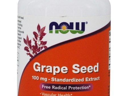 NOW Foods, Grape Seed 100 mg, Standardized Extract, 200 veg capsules For Cheap