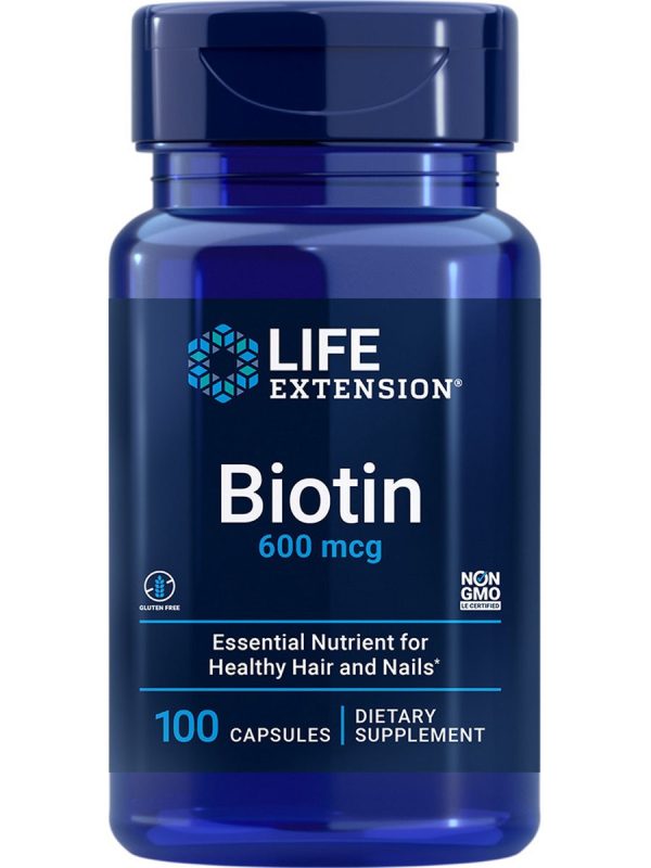 Life Extension, Biotin, 600 mcg, 100 capsules Hot on Sale