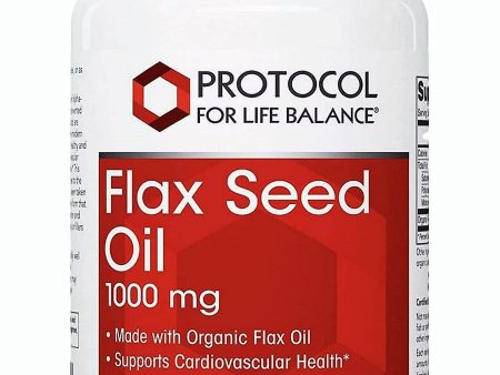 Protocol For Life Balance, Flax Seed Oil, 1,000 mg, 120 Softgels For Discount