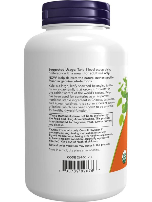 NOW Foods, Kelp Pure Powder, Organic, 8 oz For Discount