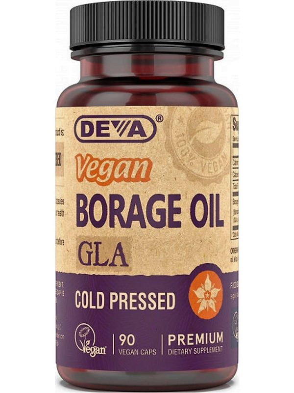 DEVA Nutrition, Vegan Borage Oil, GLA, 90 Vegan Caps For Sale