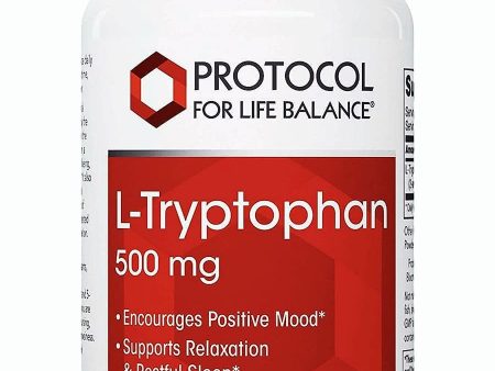 Protocol For Life Balance, L-Tryptophan, 500 mg, 60 Veg Capsules For Cheap