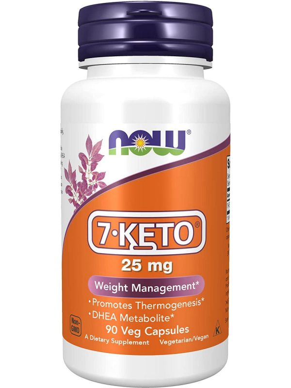 NOW Foods, 7-KETO® 25 mg, 90 veg capsules Discount