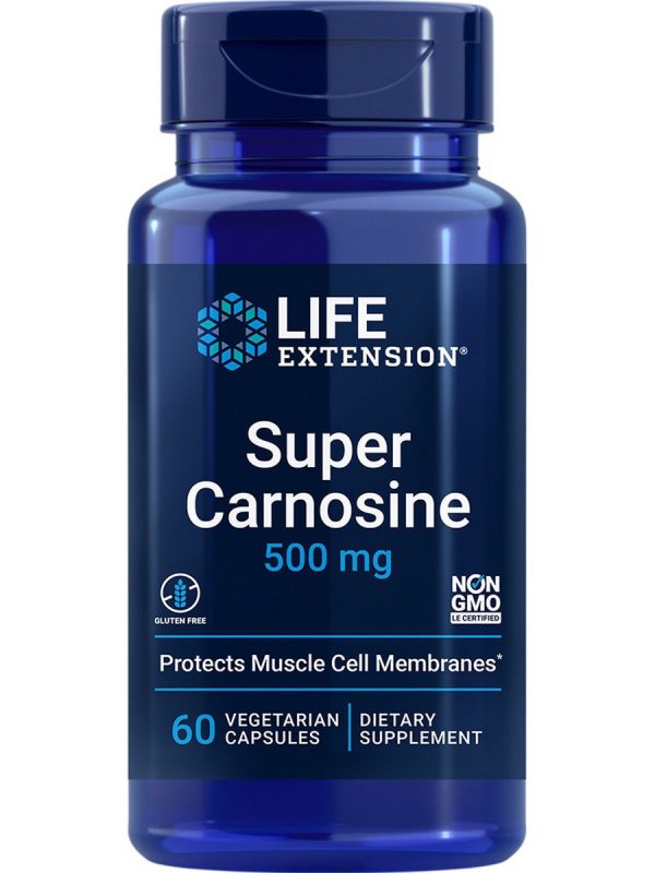 Life Extension, Super Carnosine, 500 mg, 60 vegetarian capsules For Sale