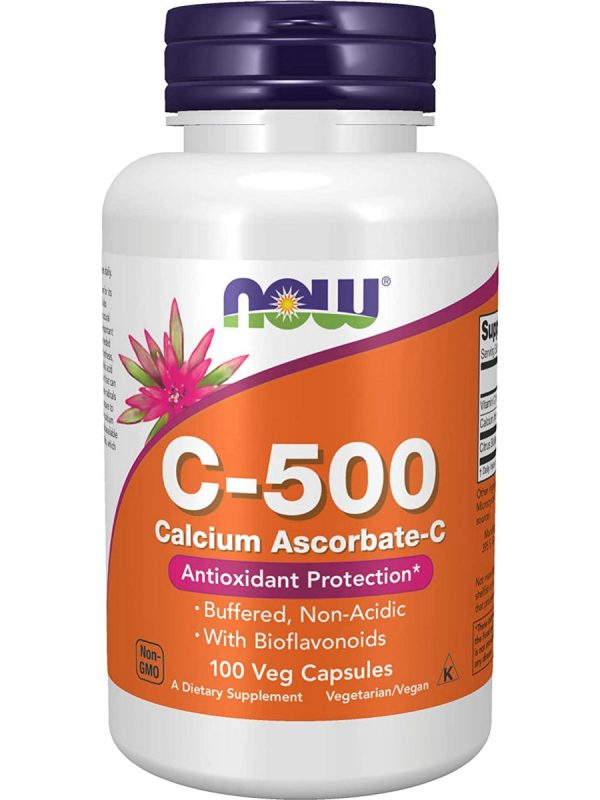 NOW Foods, C-500 Calcium Ascorbate-C, 100 veg capsules Discount