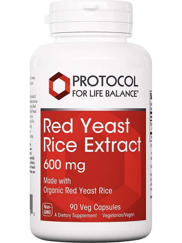 Protocol For Life Balance, Red Yeast Rice Extract, 600 mg, 90 Veg Capsules Online now