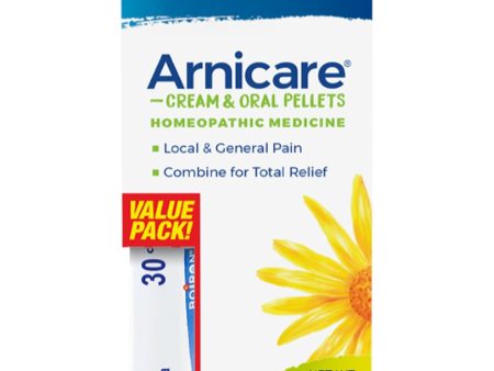 Boiron, Arnicare Cream & Oral Pellets Value Pack, 2.5 oz + 80 Pellets For Cheap