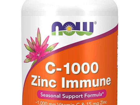 NOW Foods, C-1000 Zinc Immune, 90 veg capsules Cheap