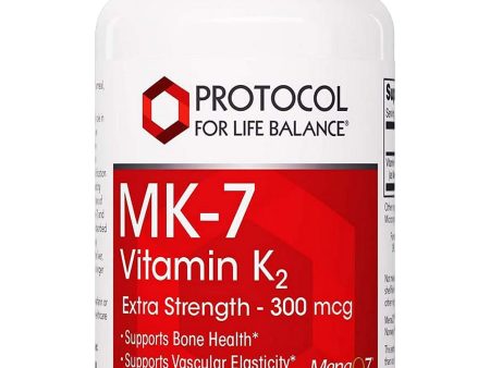 Protocol For Life Balance, MK-7 Vitamin K2, 300 mcg, 60 Veg Capsules Online Hot Sale