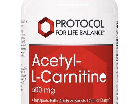 Protocol For Life Balance, Acetyl-L-Carnitine, 500 mg, 100 Veg Capsules Online now