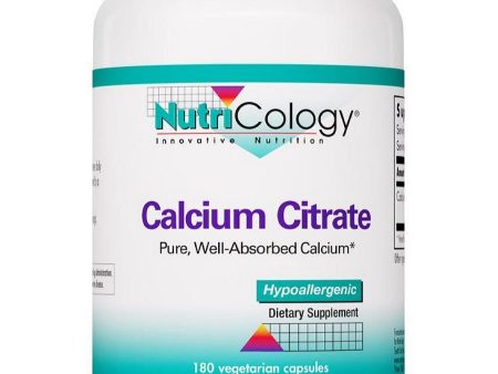 NutriCology, Calcium Citrate Pure, Well-Absorbed Calcium, 180 Vegetarian Capsules Online