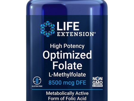 Life Extension, High Potency Optimized Folate, 8500 mcg DFE, 30 vegetarian tablets Online Hot Sale