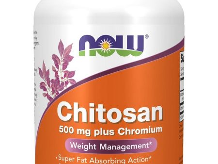 NOW Foods, Chitosan 500 mg plus Chromium, 120 veg capsules Supply