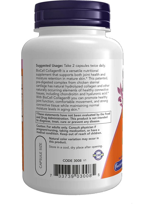 NOW Foods, BioCell Collagen® Hydrolyzed Type II, 120 veg capsules Discount