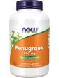 NOW Foods, Fenugreek 500 mg, 250 veg capsules Cheap