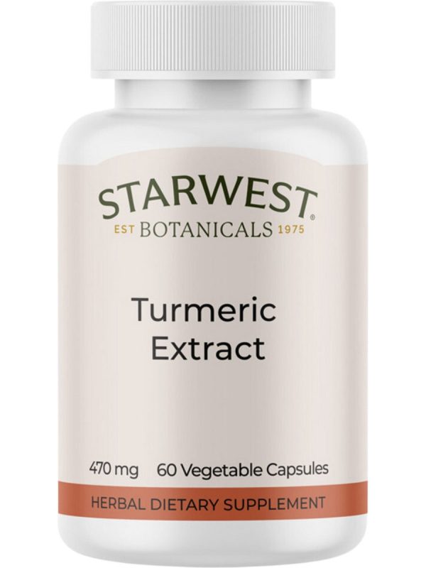 Starwest Botanicals, Turmeric Extract Herbal Dietary Supplement, 60 Capsules Cheap