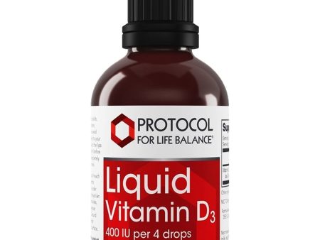 Protocol For Life Balance, Liquid Vitamin D-3, 400 IU, 2 fl oz (59 mL) For Cheap