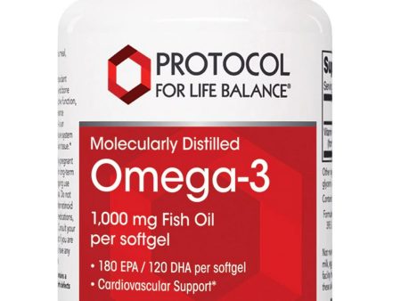 Protocol For Life Balance, Molecularly Distilled Omega-3, 1,000 mg, 30 Softgels Cheap