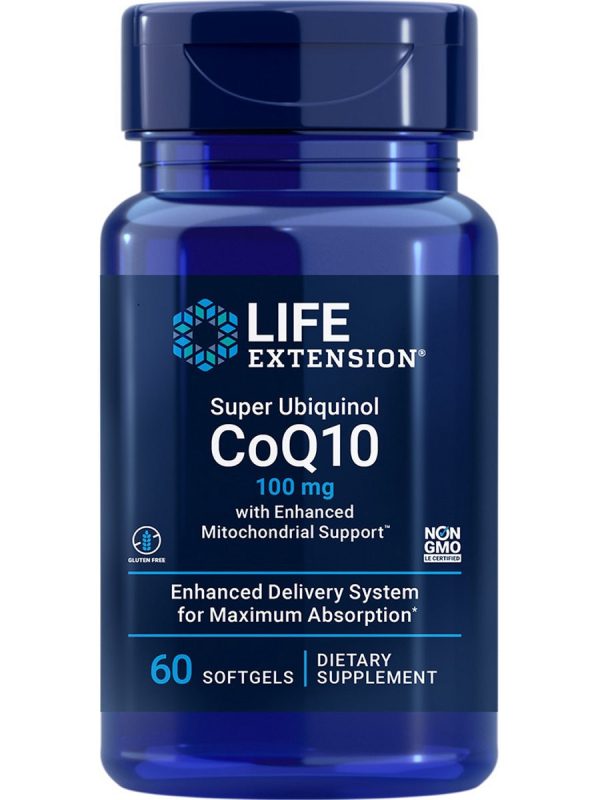 Life Extension, Super Ubiquinol CoQ10 with Enhanced Mitochondrial Support™, 100 mg, 60 softgels Supply