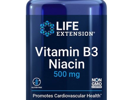 Life Extension, Vitamin B3 Niacin, 500 mg, 100 capsules Discount