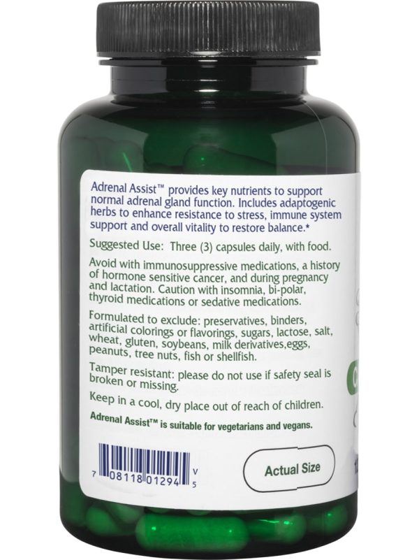 Vitanica, Adrenal Assist, 90 Vegetarian Capsules Sale