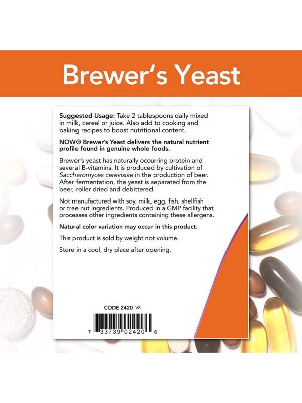 NOW Foods, Brewer s Yeast Powder, 1 lb Sale