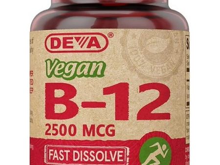 DEVA Nutrition, Vegan B-12, 2500 Mcg, 90 Tablets Discount