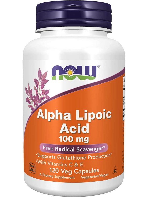 NOW Foods, Alpha Lipoic Acid 100 mg, 120 veg capsules Sale