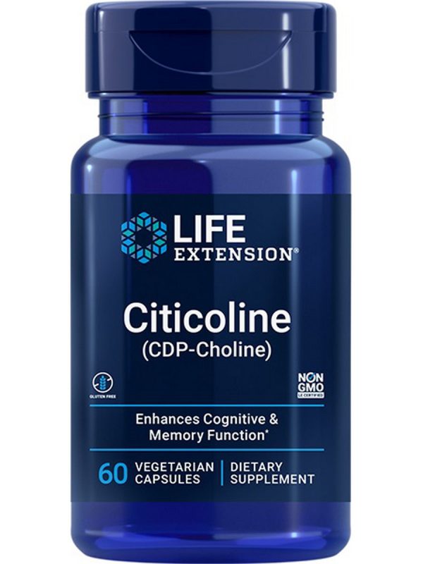 Life Extension, Citicoline (CDP-Choline), 60 vegetarian capsules Discount