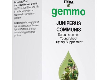 UNDA, gemmo Juniperus Communis Dietary Supplement, 4.2 fl oz Online