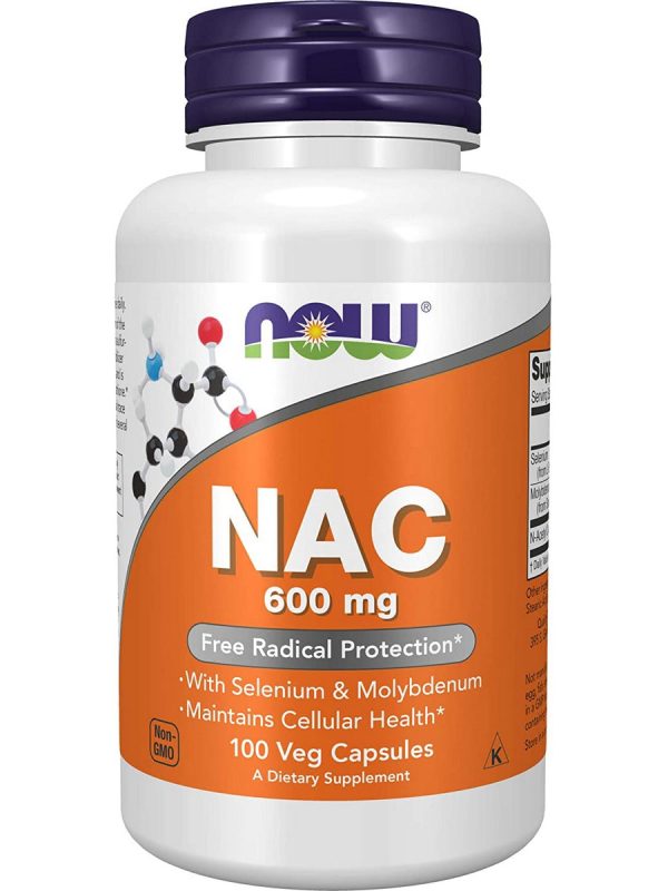 NOW Foods, NAC 600 mg, 100 veg capsules Supply