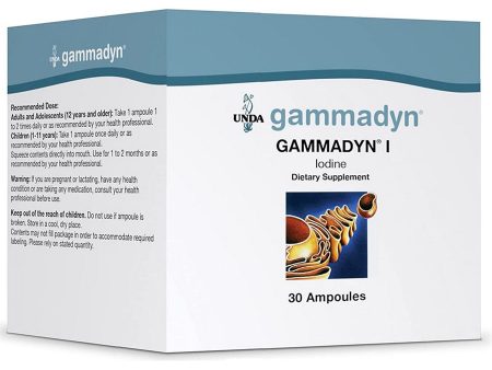 UNDA, Gammadyn I (Iodine) Dietary Supplement, 30 Ampoules Online