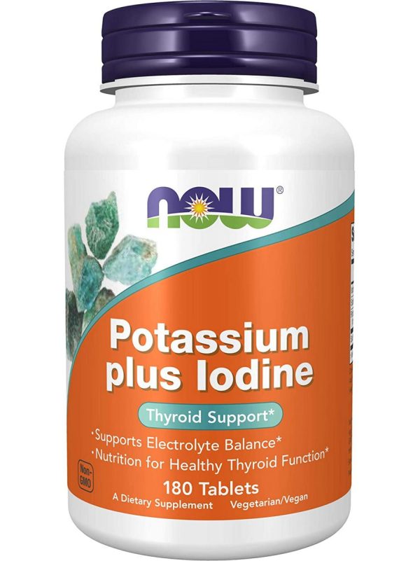 NOW Foods, Potassium plus Iodine, 180 tablets For Discount