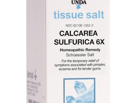 UNDA, Calcarea Sulfurica 6X Homeopathic Remedy, 100 Tablets Fashion