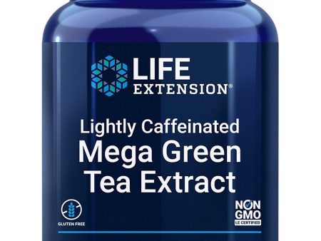 Life Extension, Lightly Caffeinated Mega Green Tea Extract, 100 vegetarian capsules Supply