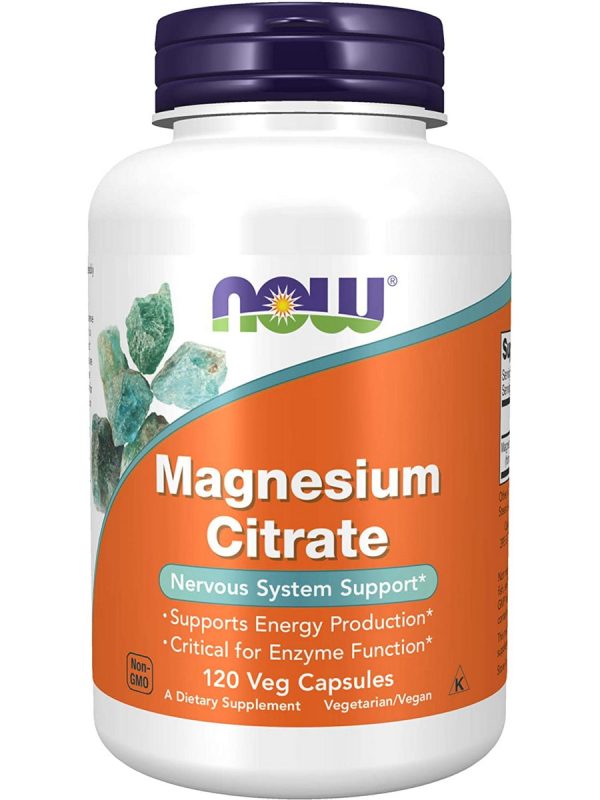 NOW Foods, Magnesium Citrate, 120 veg capsules Discount