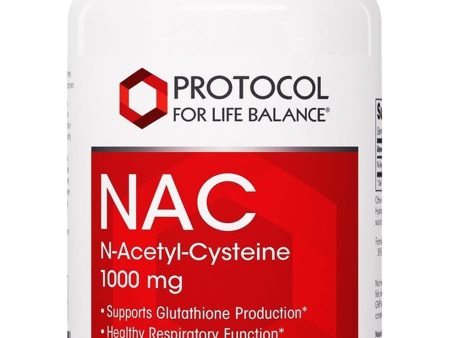 Protocol For Life Balance, NAC (N-Acetyl Cysteine), 1,000 mg, 120 Tablets Discount