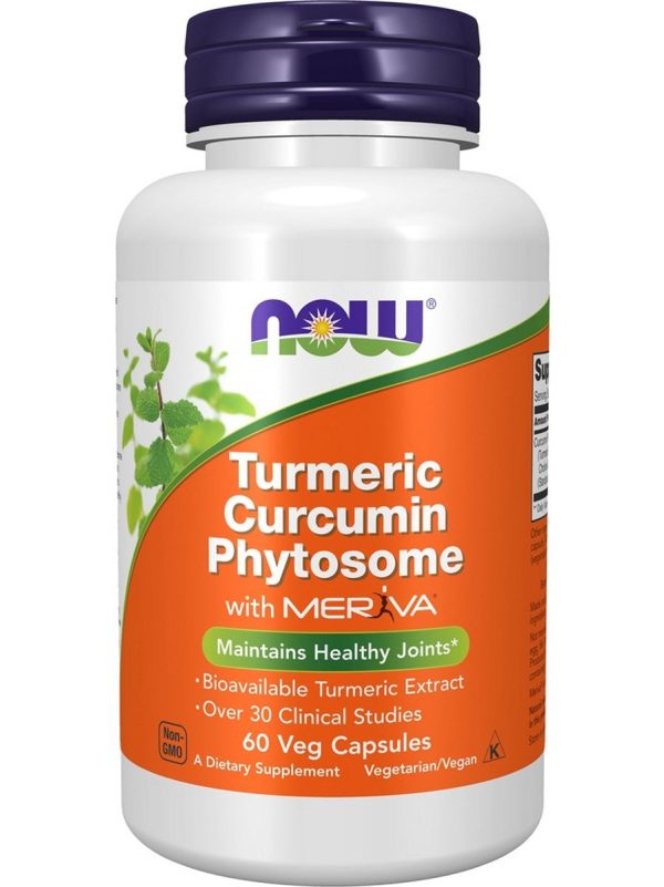 NOW Foods, Turmeric Curcumin Phytosome with Meriva, 60 veg capsules Online now